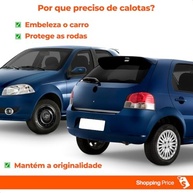 Kit 4 Calotas Aro 15 Idea Siena Punto Palio 2011-2012 Grid Prata - Design Moderno - imagem 3