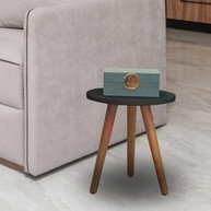Mesa de Canto Redonda com Pés Palito - Design Moderno para Sala e Quarto - imagem 5