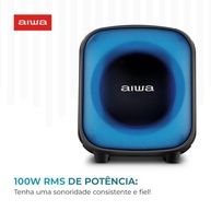 PartyBox AIWA PB-07: Som Potente 100W RMS, Bluetooth, RGB e IPX4 - A Festa na Palma da Mão! - imagem 4