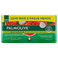 Palmolive Melancia e Lichia: Kit 6 Sabonetes 85g - imagem 1