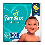 Pampers Confort Sec Giga XXG: 60 Fraldas! - imagem 1