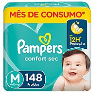 Pampers Confort Sec M: Noites Secas e Bebê Feliz! - imagem 1