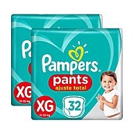 Pampers Pants Ajuste Total Mega XG: 64 Fraldas - imagem 1