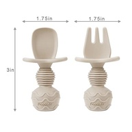 PandaEar Conjunto de Alimentação Silicone para Bebês - Pratos Divididos com Sucção, Copos e Talheres Seguros - imagem 3