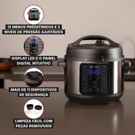 Panela de Pressão Elétrica Digital Gallant 4L: 15 Funções - imagem 1
