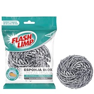 Flash Limp - Esponja de Aço Inox para Limpeza Pesada em Grelhas, Ferros e Panelas de Ferro - imagem 2