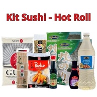 Kit Sushi Hot Roll Oriental Com 9 Itens - Arroz, 2 Algas, Shoyu, Esteira, Vinagre, Panko, Tarê e Gergelim - imagem 3