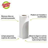 Scotch-Brite Pano Reutilizável 3M - 58 Folhas 20x20cm - Limpeza Eficiente e Sustentável - imagem 4