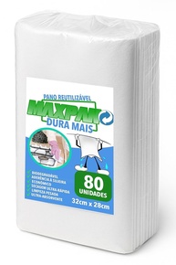 Max Pano de Limpeza Multiuso 80 Unidades - Ultra Absorvente, Reutilizável e Versátil para Casa e Profissional - imagem 1