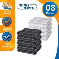 Pano de Prato Premium: 8 Unidades Algodão Jolitex - imagem 1