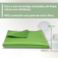 Kit 3 Pano Mágico Ecomais Akora - Limpeza sem Fiapos e Resíduos - imagem 3