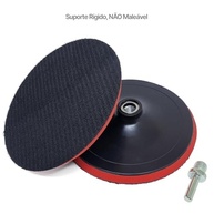 Kit Profissional para Polimento Automotivo 180mm - Suporte + 2 Boínas + Pano Microfibra - imagem 3