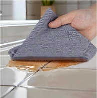 Rolo de Pano de Limpeza de Microfibra Reutilizável - Ultra Absorvente e Sem Arranhões (Cinza) - imagem 4