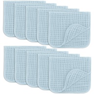 Comfy Cubs Panos para Arrotar de Musselina 6 Camadas - 10 Unidades Grandes em Algodão Macio e Ultra Absorvente - imagem 1