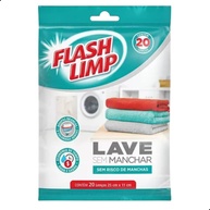Kit 200 Panos Flashlimp - Lavagens Seguras sem Manchas em Roupas e Toalhas - imagem 1
