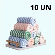 Kit 10 Panos Flanela Microfibra Reutilizável - Limpeza Profunda sem Fiapos - imagem 5