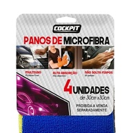 Panos de Microfibra Cockpit 30cm x 30cm - Alta Absorção, Sem Fiapos, Multiuso - imagem 5