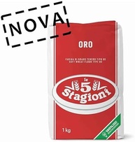 Farinha Italiana Le 5 Stagioni Oro Pack C/3 Un 1kg Pizza Pão - imagem 1