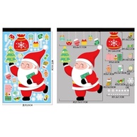 Decorações Adesivas de Natal Reutilizáveis - 6 Folhas com Papai Noel, Boneco de Neve, Rena e Árvore - imagem 5