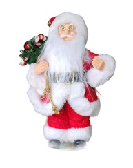 Papai Noel Tradicional 25 cm - Decoração Natalina Sofisticada em Tecido Premium - imagem 3