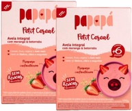 Kit 2X: Cereal Infantil Aveia, Morango e Beterraba Papapá 170g - imagem 1