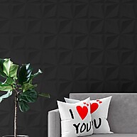 Papel de Parede 3D Preto: Transforme Seu Espaço! - imagem 1