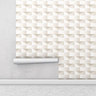Papel de Parede 3D Tijolinho Bege: Transforme seu Espaço! - imagem 1