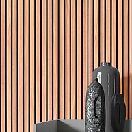 Papel de Parede Adesivo de Madeira Ripada Lisa – 2m x 40cm - imagem 1
