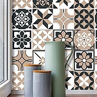 Papel de Parede Azulejo Português Lavável 2,50m – Decoração de Cozinha Prática - imagem 1