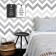 Papel de Parede Chevron Cinza: Transforme Sua Parede com Estilo - imagem 1