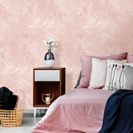 Papel de Parede Cimento Queimado Rosé: Decore Fácil! - imagem 1