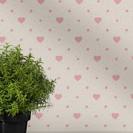 Papel de Parede Corações Rosa: Decore Fácil! - imagem 1