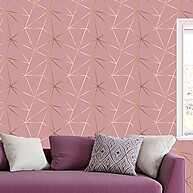 Papel de Parede Geométrico Gold: Renove Já! - imagem 1