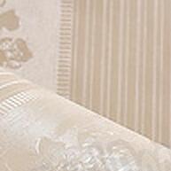 Papel de Parede Listrado: Bege e Rosa Elegante - imagem 1