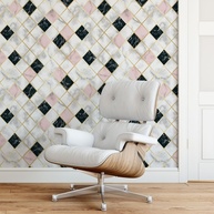 Papel de Parede Mármore Branco: Elegância Lavável! - imagem 1
