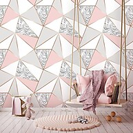 Papel de Parede Mármore Rose Gold: Elegância Fácil - imagem 1