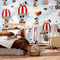 Papel de Parede Personalizado Mickey Balão – Decore com Magia! - imagem 1