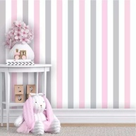 Papel de Parede Rosa e Branco: Decore com Estilo! - imagem 1
