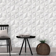 Papel de Parede Triângulos: Elegância em Tons de Cinza - imagem 1