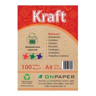 Papel Kraft A4: Rústico e Versátil! - imagem 1