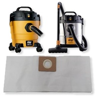 6 Saco Coletor Refil de Papel Descartável para Aspirador WAP GTW Inox 12 e GTW 10 - Cartucho Bag Amarelo - imagem 2