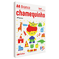 Papel Sulfite A4 75g Chamequinho – 100 Folhas de Qualidade - imagem 1