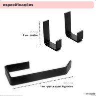 papeleira-e-antiferrugem-preto-a-pecas-aluminio-cabides-toalheiros-banheiro-kit-quadrado-em-fosco-5-a