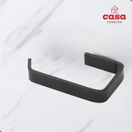 Kit Acessórios para Banheiro Preto Fosco 2 Peças - Porta Toalha e Papeleira Modernos - imagem 5