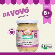 Da Vovó, Papinha Infantil, Linha + 8, Orgânica, Sabor Creme de milho, Frango e Ihame, 100ml - imagem 4