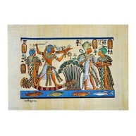 Papiro Egípcio Autêntico com Hieróglifos e Arte Faráonica - 30x40cm - imagem 2