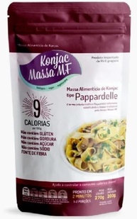 Kit 3 Konjac Massa Curta: Penne, Pappardelle, Bucatini - imagem 4