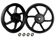 Par de Rodas Liga Leve 6 Palitos Honda Biz 100 (1998-2005) com Rolamentos - Estilo e Performance! - imagem 1