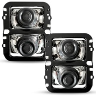 Par de Faróis Duplos Ford F1000, F4000, F600 (1985-1992) - Lentes de Vidro - imagem 5