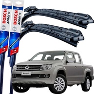 Par de Palhetas Limpador Parabrisa Bosch Aerofit Silicone para Amarok 2010-2012 - imagem 1